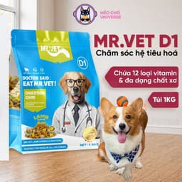 Thức Ăn Hạt Cho Chó MR.VET D1 gói 1.4kg Vị Thịt Cừu Non Hỗ Trợ Tiêu Hóa - MÉO CHÒ UNI 1