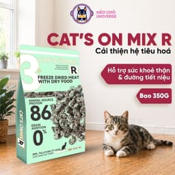 Hạt cho mèo cao cấp Cat's On Mix R - 350g hỗ trợ sức khoẻ tiết niệu - MÉO CHÒ UNI 1
