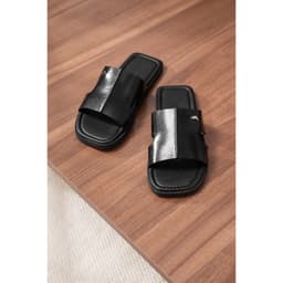 Dép Nam Da Bò Dép Da Quai Ngang BUTUNI Lyon S Single Slippers Đế Cao Su Đàn Hồi, Bảo Hành 12 Tháng 3