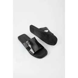Dép Nam Da Bò Dép Da Quai Ngang BUTUNI Lyon S Single Slippers Đế Cao Su Đàn Hồi, Bảo Hành 12 Tháng 7