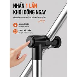 Cán ô xoay 360 độ , thân kim loại cứng cáp dài 1M 8