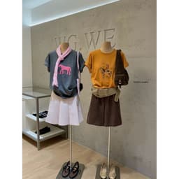 [SẴN] 𝑻𝒉𝒆𝑴𝒂𝒚 x 𝐖𝐆𝐖𝐄/ Áo Thun Nữ Form Rộng Cotton Mát 𝐖𝐆𝐖𝐄 9618, Áo Phông Cổ Tròn Tay Ngắn In Hình Ngựa Basic 8