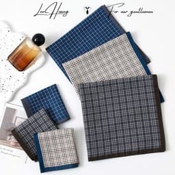 Khăn Tay Nam Cotton 43x43cm, Khăn Mùi Xoa Nam Cao Cấp | Quà Tặng Tinh Tế 3