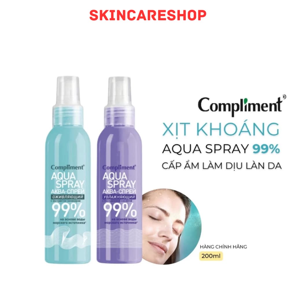 Xịt Khoáng Compliment Aqua Spray 200ml