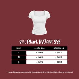 [ MÀU MỚI ] Áo Body Cúp Ngực Chất Thun Mịn Co Dãn 4 Chiều BYJANE - 253 3