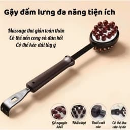 Gậy Đấm Lưng Gỗ Massage 2 Mặt – Phụ Kiện Sống Khỏe, Giảm Đau Mỏi & Thư Giãn Mỗi Ngày 1