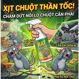 Chai Xịt Đuổi Chuột Thảo Mộc RAT SPRAY 500ml – Xua Chuột Ngăn Phá Hoại, Dùng Cho Nhà Kho – Bếp – Xe 7
