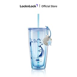 Ly Nhựa 2 Lớp LocknLock Ocean Double Wall HAP534BLU 750ml, Kèm Phụ Kiện, Hàng Chính Hãng - JoyMall 3