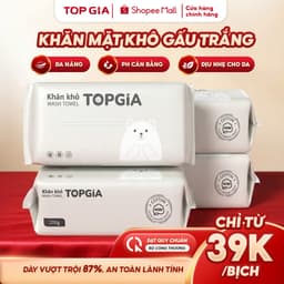 Combo 4 Bịch Khăn mặt khô TopGia Khăn tẩy trang dùng 1 lần,an toàn-lành tính phù hợp cho mọi làn da 1