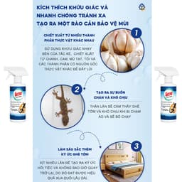 Xịt Đuổi Thằn Lằn ,Thạch Sùng Hiệu Quả GECKO AWAY SPRAY 500ml – Hương Tự Nhiên An Toàn, Lành Tính 3