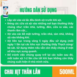 Xịt Đuổi Thằn Lằn ,Thạch Sùng Hiệu Quả GECKO AWAY SPRAY 500ml – Hương Tự Nhiên An Toàn, Lành Tính 7