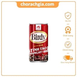 CHÍNH HÃNG nguyên thùng 30 lon Cà phê sữa lon Birdy 170ml 2