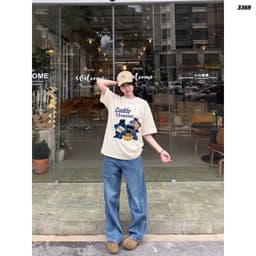 Áo Thun HY KORÉ Cookie Monster 3369 Form Rộng Localbrand Oversize Unisex Vải Cotton 75% Nam Nữ Mặc Đẹp 4
