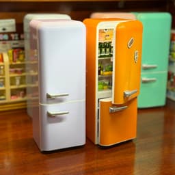 Tủ Lạnh Mini Đồ Chơi Retro (Kèm Sticker Từ Tính) 4