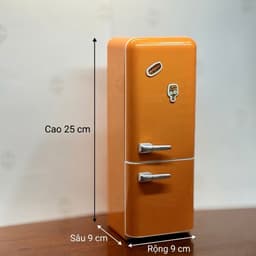 Tủ Lạnh Mini Đồ Chơi Retro (Kèm Sticker Từ Tính) 3