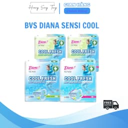 Combo 6 Gói Băng vệ sinh Diana SENSI Cool Fresh - Mát dịu an toàn tự nhiên - Hoàng Song Tùng 1