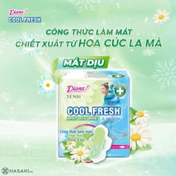 Combo 6 Gói Băng vệ sinh Diana SENSI Cool Fresh - Mát dịu an toàn tự nhiên - Hoàng Song Tùng 6