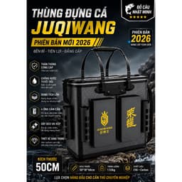 THÙNG ĐỰNG CÁ JUQIWANG, DÂY ĐEO VAI KÉP PHIÊN BẢN MỚI 2026 2