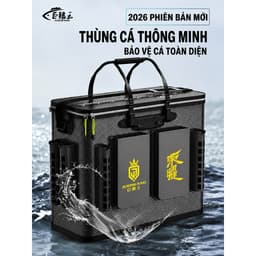 THÙNG ĐỰNG CÁ JUQIWANG, DÂY ĐEO VAI KÉP PHIÊN BẢN MỚI 2026 8