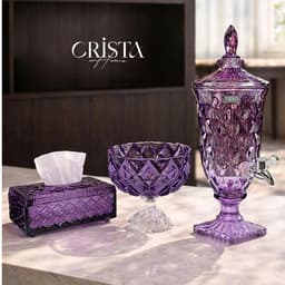 DECOR - BÌNH NƯỚC THỦY TINH 2l VÂN KIM CƯƠNG CÓ VÒI CRISTA HOME, 60267 3