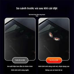 Đèn LED Ô Tô Hình Mắt Quỷ Sử Dụng Năng Lượng Mặt Trời, Cảm Biến Thông Minh, Thiết Kế Độc Đáo 4