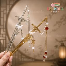 Trâm kiếm Hán phục cổ trang phụ kiện cài tóc xinh đẹp cá tính 1