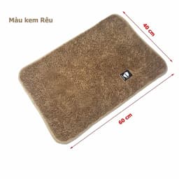 [Combo 5 Thảm] Tấm Thảm Lau Chân Nỉ Thấm Nước Tốt Đế Lót Cao Su Chống Trơn Trượt Kt 40x60cm 7