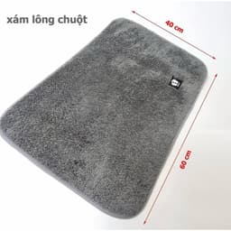 [Combo 5 Thảm] Tấm Thảm Lau Chân Nỉ Thấm Nước Tốt Đế Lót Cao Su Chống Trơn Trượt Kt 40x60cm 6