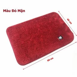 [Combo 5 Thảm] Tấm Thảm Lau Chân Nỉ Thấm Nước Tốt Đế Lót Cao Su Chống Trơn Trượt Kt 40x60cm 9