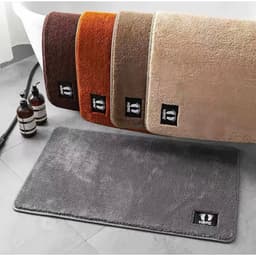 [Combo 5 Thảm] Tấm Thảm Lau Chân Nỉ Thấm Nước Tốt Đế Lót Cao Su Chống Trơn Trượt Kt 40x60cm 5