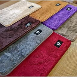 [Combo 5 Thảm] Tấm Thảm Lau Chân Nỉ Thấm Nước Tốt Đế Lót Cao Su Chống Trơn Trượt Kt 40x60cm 2