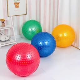 Bóng tập Yoga, Gym Gai Massage (Size 65 , 75 ,85cm) Tặng Kèm Bơm Chân Không( Bóng Gai) 5