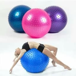 Bóng tập Yoga, Gym Gai Massage (Size 65 , 75 ,85cm) Tặng Kèm Bơm Chân Không( Bóng Gai) 2