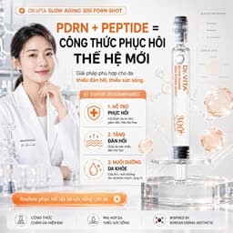 Siêu Tinh Chất Vi Kim DR.VITA Slow Aging 300 PDRN Shot DayCell 5ml – Tái Tạo Da Phục Hồi Căng Bóng 5