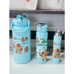 Combo 3 Bình Nước Cầm Tay Nhựa Cho Bé và Cả Gia Đình Cappy Bara Dung Tích 2000ML-800ML-300ML 2