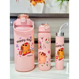 Combo 3 Bình Nước Cầm Tay Nhựa Cho Bé và Cả Gia Đình Cappy Bara Dung Tích 2000ML-800ML-300ML 3