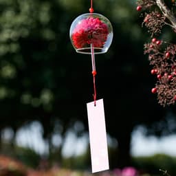 Chuông gió Hoa nhiều màu Furin Nhật Bản trong suốt trang trí decor xinh xắn 7