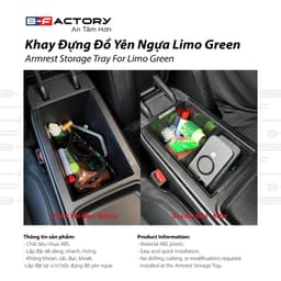 Khay đựng đồ yên ngựa cho xe ô tô Limo Green của B-Factory thiết kế tiện lợi, kích thước chuẩn 8