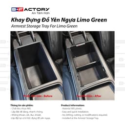 Khay đựng đồ yên ngựa cho xe ô tô Limo Green của B-Factory thiết kế tiện lợi, kích thước chuẩn 3