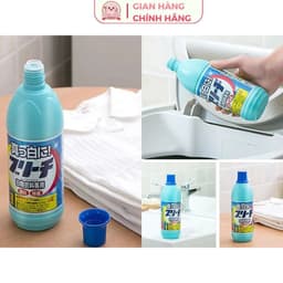 Nước Tẩy Trắng Quần Áo Rocket 600ml – Nước Tẩy Vết Bẩn, Ố Vàng Nội Địa Nhật Bản 3
