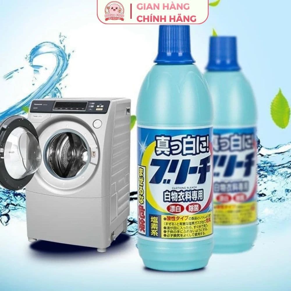 Nước Tẩy Trắng Quần Áo Rocket 600ml – Nước Tẩy Vết Bẩn, Ố Vàng Nội Địa Nhật Bản