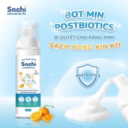 Bọt Đánh Răng Sachi Postbiotics Dạng Bọt Giúp Làm Sạch, Ngừa Sâu Răng 80ml 2