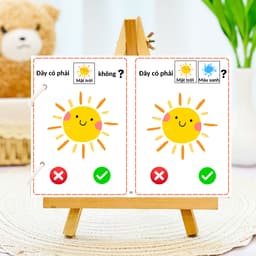 Thẻ Flash EVON BABY dạy bé tập nói - Tư duy câu hỏi có/không 7