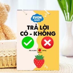 Thẻ Flash EVON BABY dạy bé tập nói - Tư duy câu hỏi có/không 1