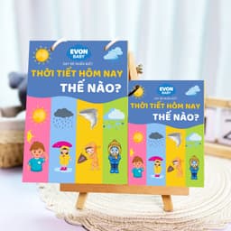 Thẻ Flash EVON BABY dạy bé tập nói - BÉ TẬP NÓI CHỦ ĐỀ THỜI TIẾT 7