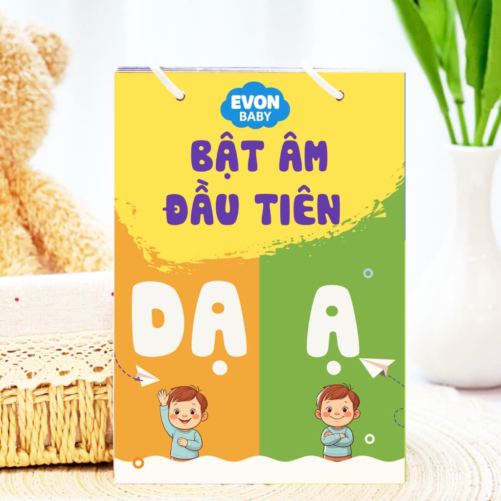 Thẻ Flash EVON BABY dạy bé tập nói – Bật Âm Đầu Tiên “Ạ, DẠ”