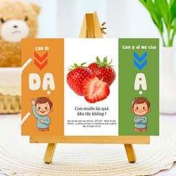 Thẻ Flash EVON BABY dạy bé tập nói – Bật Âm Đầu Tiên “Ạ, DẠ” 4