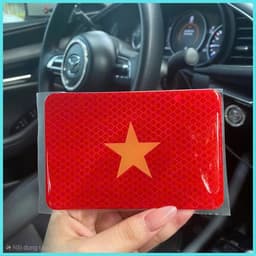 Tem cờ Việt Nam phản quang dán trang trí xe ô tô, xe máy, nhà cửa ,cổng,.. không thấm nước, bền màu(8342) 3