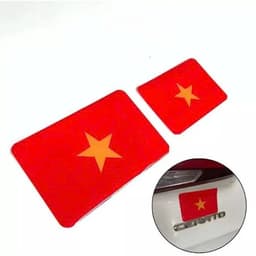 Tem cờ Việt Nam phản quang dán trang trí xe ô tô, xe máy, nhà cửa ,cổng,.. không thấm nước, bền màu(8342) 6