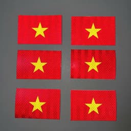 Tem cờ Việt Nam phản quang dán trang trí xe ô tô, xe máy, nhà cửa ,cổng,.. không thấm nước, bền màu(8342) 7